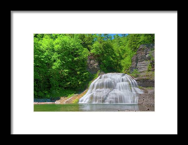 Waterfalls Framed Print featuring the photograph Lower Falls 0485 by Guy Whiteley