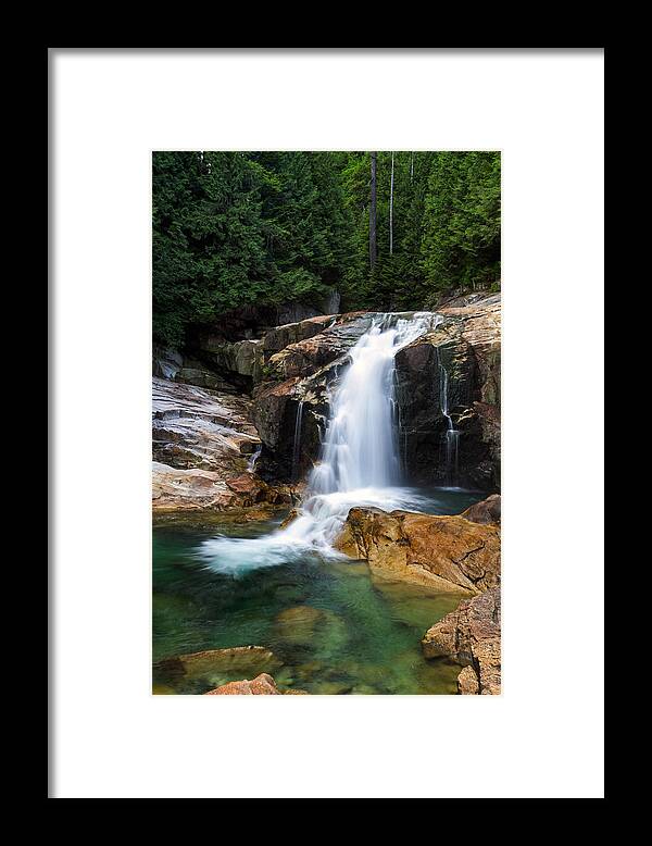 British Columbia Framed Print featuring the photograph Lower Falls and Gold Creek by Michael Russell