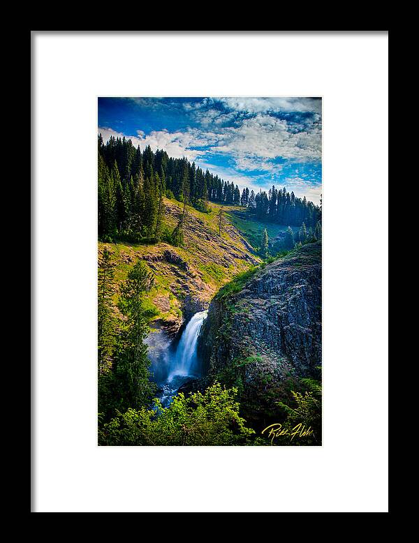  Framed Print featuring the photograph Lower Falls - Elk Creek Falls by Rikk Flohr