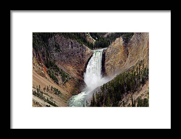 Lower Falls Framed Print featuring the photograph Lower Falls by Ronnie And Frances Howard