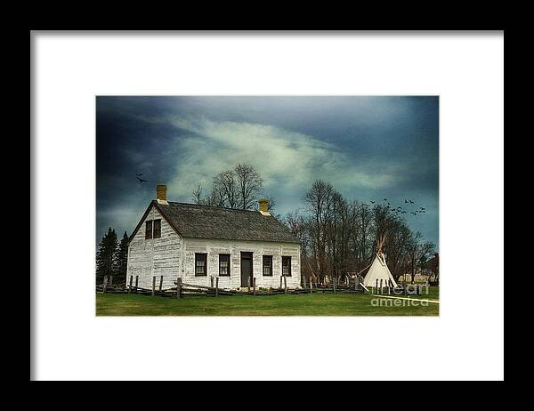 Building Framed Print featuring the photograph Fraser House In Lower Fort Garry by Teresa Zieba