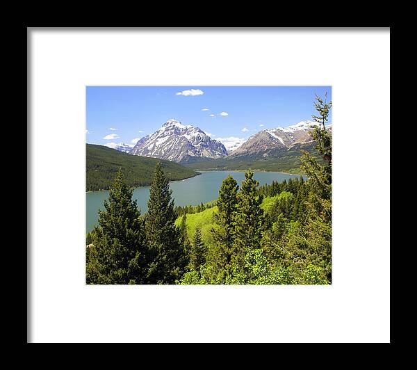 Two Medicine Lake Framed Print featuring the photograph Lower Two Medicine Lake by Marty Koch