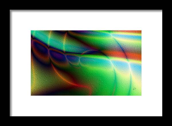 Colorful Framed Print featuring the digital art Luces Coloridas by Kiki Art