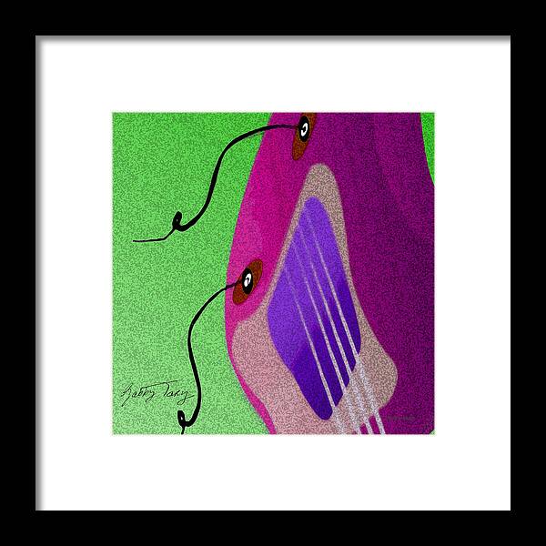 Lucille Framed Print featuring the digital art Lucille by Gabby Tary