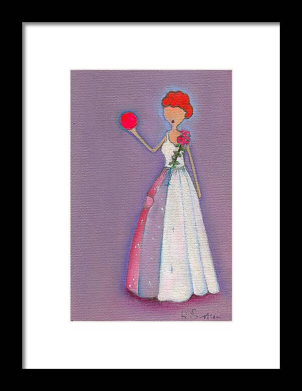 Lucille Ball Framed Print featuring the painting Lucy's Friendship Ball by Ricky Sencion