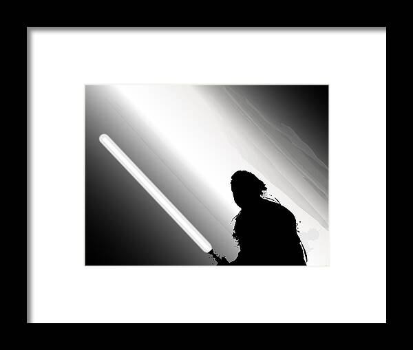 Star Wars Framed Print featuring the digital art Luke Skywalker by Nathan Shegrud