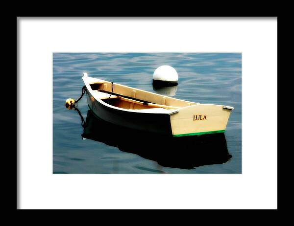 Boat Framed Print featuring the painting Lula by Imagery-at- Work