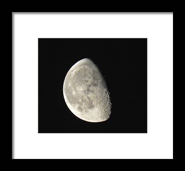 Moon Framed Print featuring the photograph Lunar Delight by Brian Chase