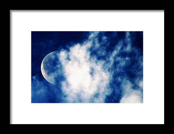 Lunar Framed Print featuring the photograph Lunar Shroud by Angela Davies