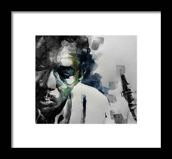 John Coltrane Framed Print featuring the painting Lush Life John Coltrane by Paul Lovering