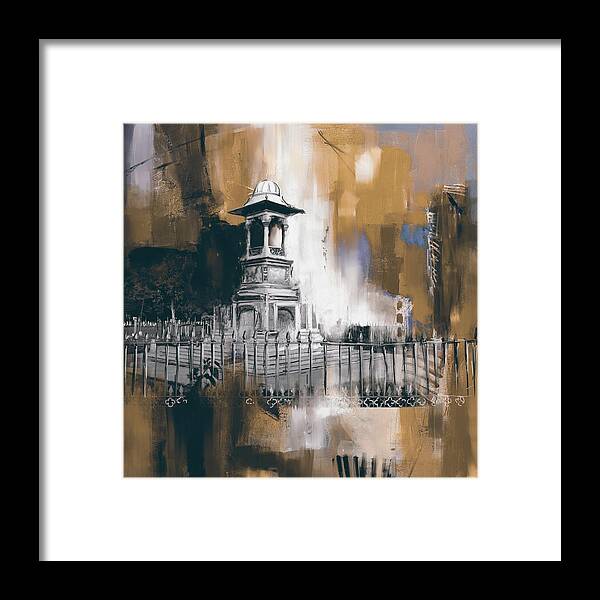 Monument Framed Print featuring the painting Lyall Monument 185 III by Mawra Tahreem