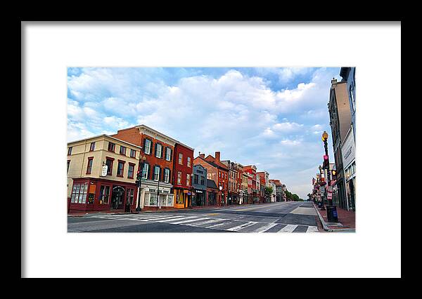 M Street Framed Print featuring the photograph M Street by Mitch Cat
