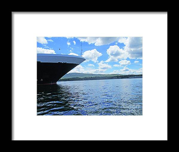 Maasdam Framed Print featuring the photograph Maasdam In Bar Harbor 2 by Randall Weidner