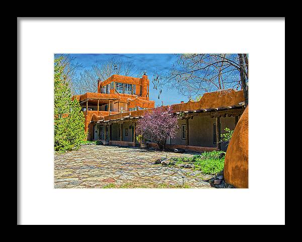  Mabel Framed Print featuring the photograph Mabel's Courtyard by Charles Muhle