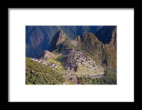 Machu Picchu Framed Print featuring the photograph Machu Picchu by Aivar Mikko
