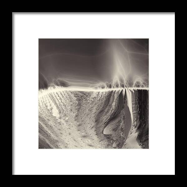 Vic Eberly Framed Print featuring the digital art Mackenzie Gorge by Vic Eberly