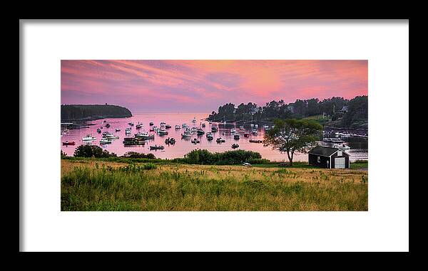 Bailey Island Framed Print featuring the photograph Mackerel Cove by Benjamin Williamson