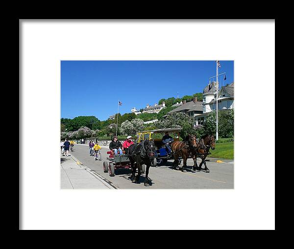 Mackinac Island Framed Print featuring the photograph Mackinac Island at Lilac Time by Keith Stokes
