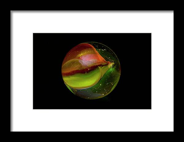 Marble Framed Print featuring the photograph Macro Marble 2 by David Stasiak