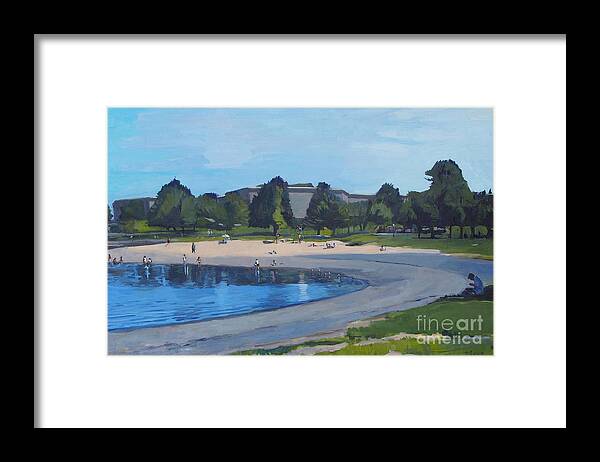 Castle Island Framed Print featuring the painting Made in the Shade by Deb Putnam