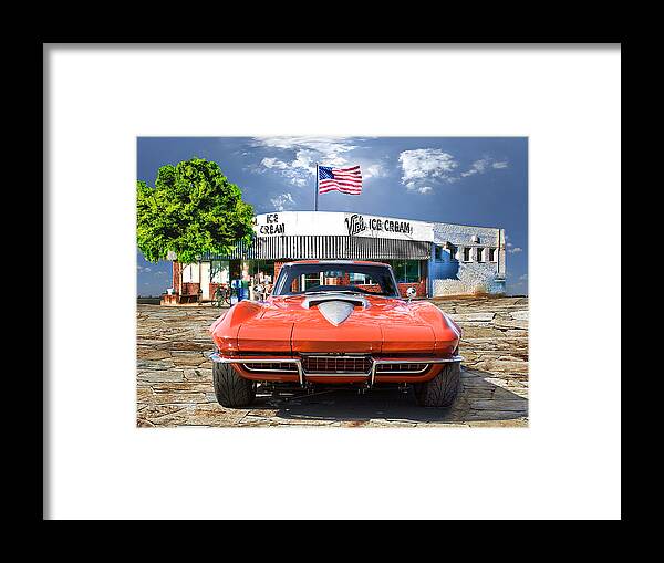 Ice Cream Framed Print featuring the photograph Made in the U.S.A. by Michael Cleere