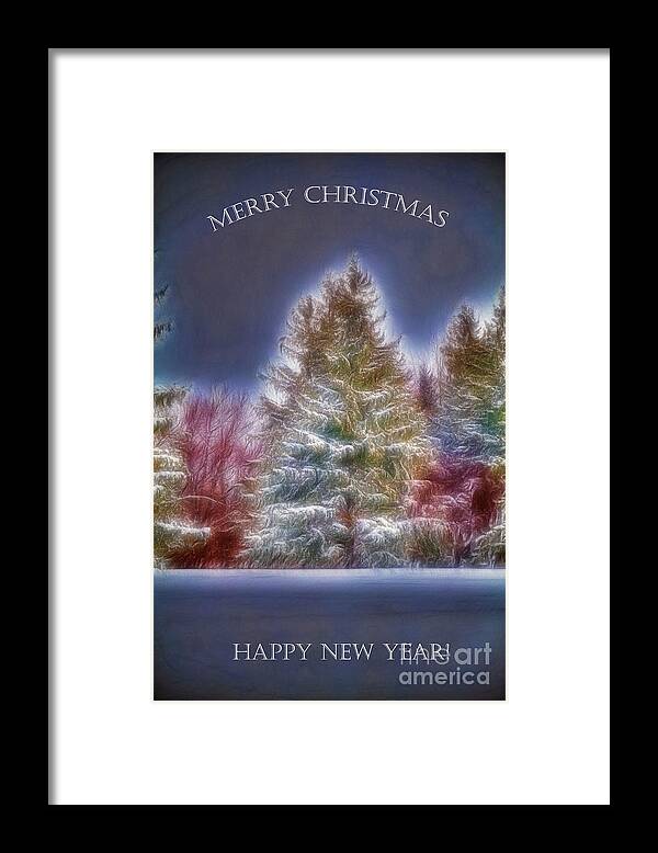 Merry Christmas Framed Print featuring the photograph Merrry Christmas and Happy New Year by Jim Lepard