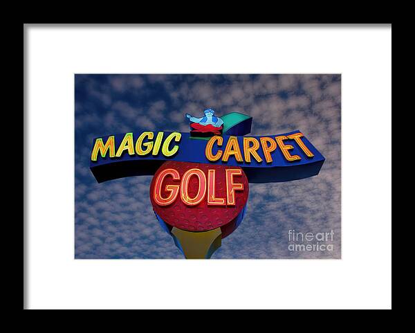 Golf Framed Print featuring the photograph Magic Carpet Golf by Henry Kowalski