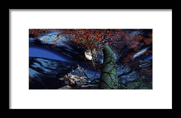 Tree Framed Print featuring the digital art Magic Tree of Wonder by Max Steinwald