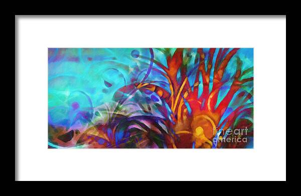 Magic World Framed Print featuring the painting Magic World by Lutz Baar