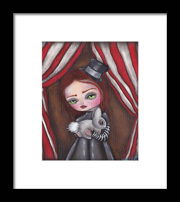 Magic Framed Print featuring the painting Magician Girl by Abril Andrade