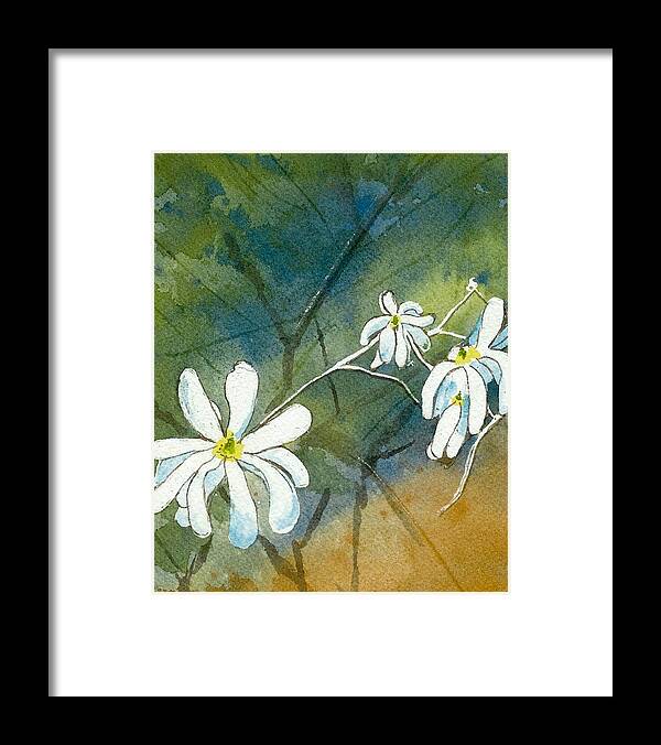 Magnolias Framed Print featuring the painting Magnolia 3 of 3 by Lynn Babineau