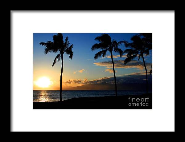 Aloha Framed Print featuring the photograph Mai ka aina Mai ke kai Kaanapali Maui Hawaii by Sharon Mau