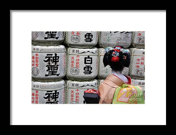 Maiko Framed Print featuring the photograph Maiko by Stevyn Llewellyn