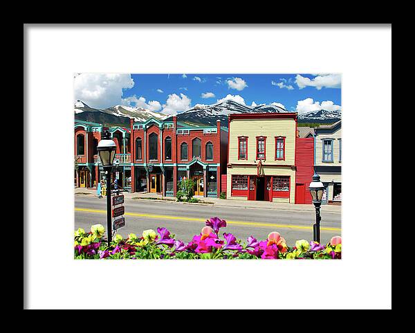 America Framed Print featuring the photograph Main Street - Breckenridge Colorado by Gregory Ballos