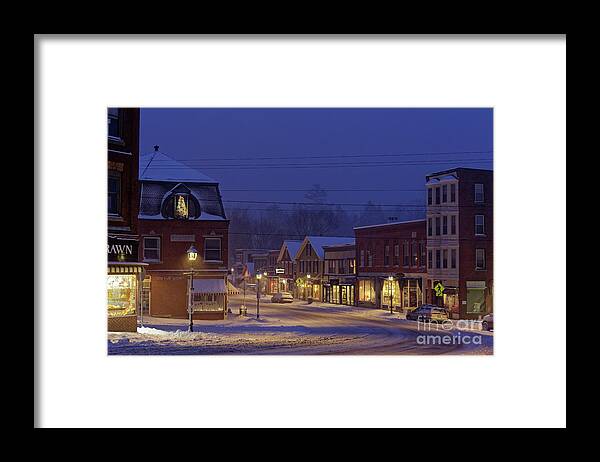 Maine Framed Print featuring the photograph Main Street, Camden, Maine, USA by Kevin Shields