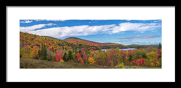 Fall Framed Print featuring the photograph Maine Fall Landscape by Mark Papke