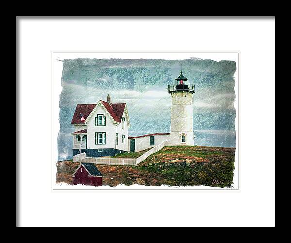 Lighthouse Framed Print featuring the photograph Maine Lighthouse by Peggy Dietz