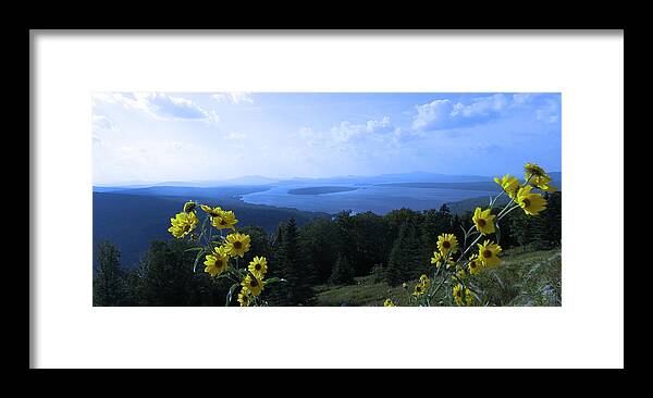 Color Framed Print featuring the photograph Maine Mountain Vistas by Mike Breau