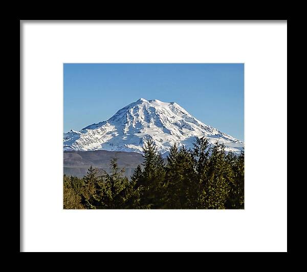 Mount Rainier Framed Print featuring the photograph Majestic by Kelley King