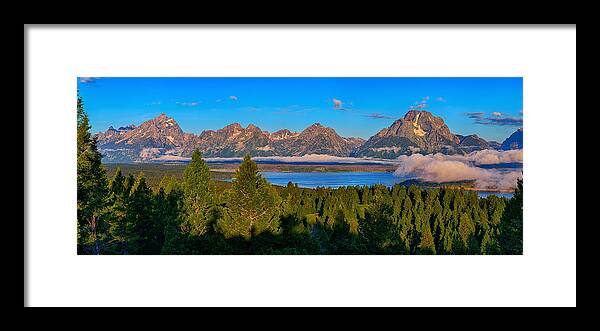 Tetons Framed Print featuring the photograph Majestic Tetons by Greg Norrell