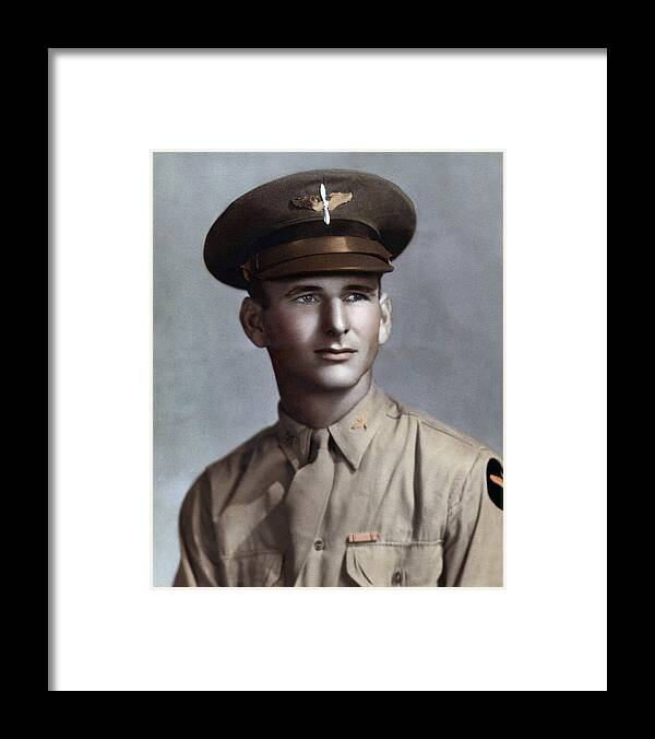 Photo Restoration Framed Print featuring the photograph Major Tom T. Leask by Peter Chilelli