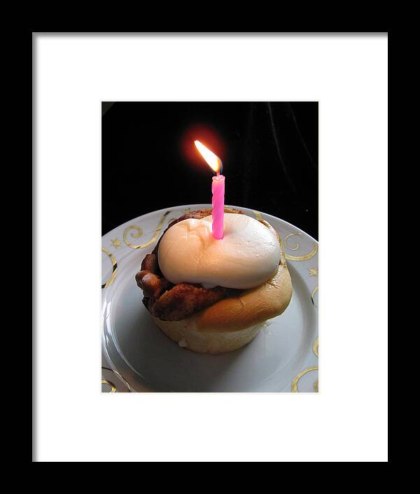 Cake Framed Print featuring the photograph Make a Wish by Lindie Racz