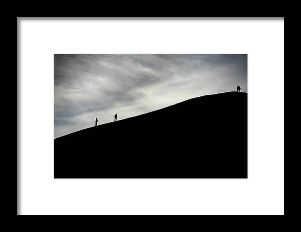 Landscape Framed Print featuring the photograph Make the climb by Pradeep Raja Prints