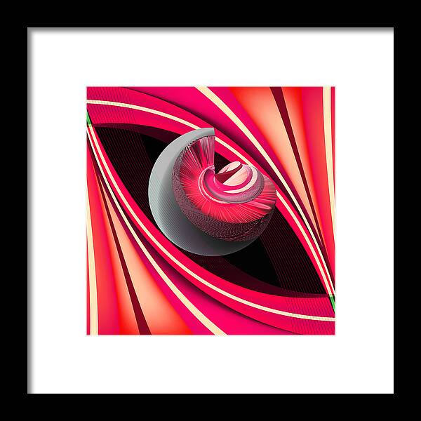 Pink Framed Print featuring the digital art Making Pink Planets by Angelina Tamez
