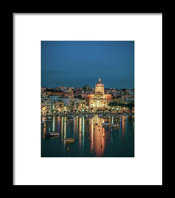 Malta Framed Print featuring the photograph Malta Blue 6 by Nisah Cheatham