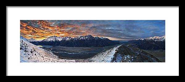 Alps Framed Print featuring the photograph Malte Brun Range by Yan Zhang