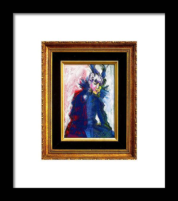 Mamie Eisenhower Framed Print featuring the painting Mamie by Les Leffingwell
