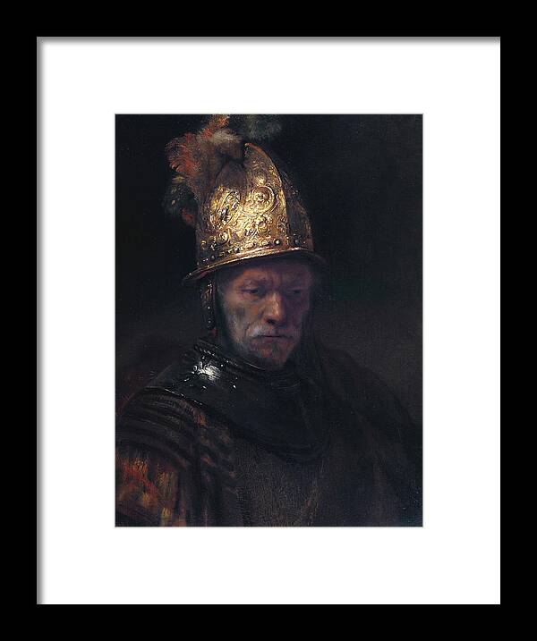 Man Framed Print featuring the painting Man in the Golden Helmet by Rembrandt van Rijn