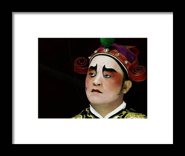 Chinese Framed Print featuring the photograph Man of Colour by Ian Gledhill