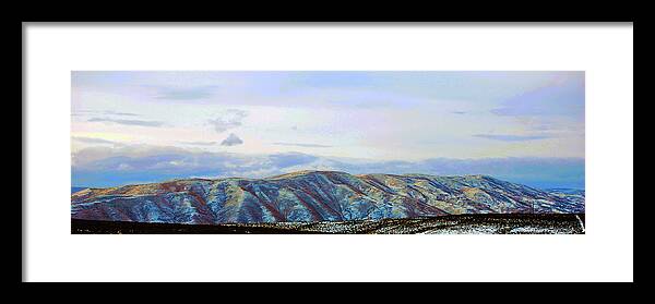 Snow Framed Print featuring the photograph Manastash Morning Dusting by Brian O'Kelly